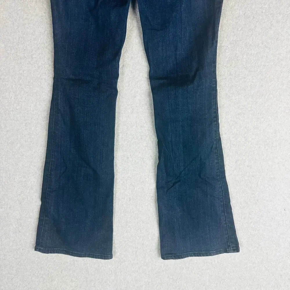 Loft Womans Womans Sz 2/26 Flare Jeans Dark Wash Pockets Stretch‎
